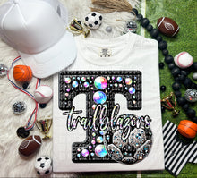 Load image into Gallery viewer, Faux Leather Rhinestone Soccer Mascots DROPDOWN TRANSFER CAP