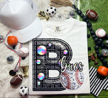 Load image into Gallery viewer, Faux Leather Rhinestone Baseball Mascots DROPDOWN TRANSFER CAP