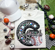 Load image into Gallery viewer, Faux Leather Rhinestone Baseball Mascots DROPDOWN TRANSFER CAP