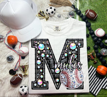 Load image into Gallery viewer, Faux Leather Rhinestone Baseball Mascots DROPDOWN TRANSFER CAP