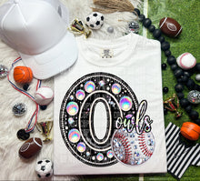 Load image into Gallery viewer, Faux Leather Rhinestone Baseball Mascots DROPDOWN TRANSFER CAP