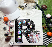 Load image into Gallery viewer, Faux Leather Rhinestone Baseball Mascots DROPDOWN TRANSFER CAP