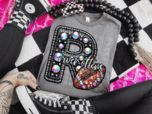 Load image into Gallery viewer, Faux Leather Rhinestone Football Mascots DROPDOWN TRANSFER CAP