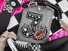 Load image into Gallery viewer, Faux Leather Rhinestone Football Mascots DROPDOWN TRANSFER CAP