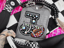 Load image into Gallery viewer, Faux Leather Rhinestone Football Mascots DROPDOWN TRANSFER CAP