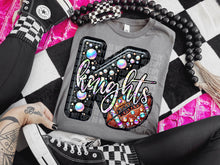 Load image into Gallery viewer, Faux Leather Rhinestone Football Mascots DROPDOWN TRANSFER CAP