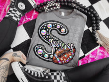 Load image into Gallery viewer, Faux Leather Rhinestone Football Mascots DROPDOWN TRANSFER CAP