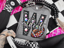 Load image into Gallery viewer, Faux Leather Rhinestone Football Mascots DROPDOWN TRANSFER CAP