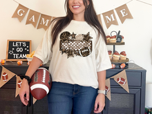 Load image into Gallery viewer, Leopard Football Name Plate Customized DROPDOWN DTF TRANSFER BIA