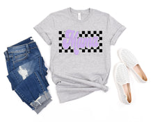 Load image into Gallery viewer, Black And Lilac Mama 2 Color 9'' PUFF SCREEN