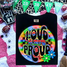 Load image into Gallery viewer, Loud And Proud Rainbow Checkered Mascot DROPDOWN TRANSFER CAP