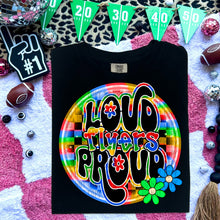 Load image into Gallery viewer, Loud And Proud Rainbow Checkered Mascot DROPDOWN TRANSFER CAP