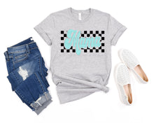 Load image into Gallery viewer, Black And Mint Mama 2 Color 9'' PUFF SCREEN