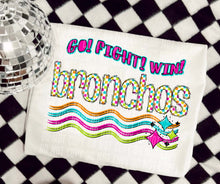 Load image into Gallery viewer, Go Fight Win Bright Checkered Mascots DROPDOWN TRANSFER CAP
