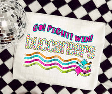Load image into Gallery viewer, Go Fight Win Bright Checkered Mascots DROPDOWN TRANSFER CAP