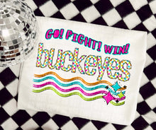 Load image into Gallery viewer, Go Fight Win Bright Checkered Mascots DROPDOWN TRANSFER CAP