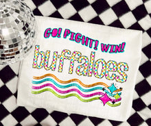Load image into Gallery viewer, Go Fight Win Bright Checkered Mascots DROPDOWN TRANSFER CAP
