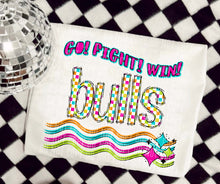 Load image into Gallery viewer, Go Fight Win Bright Checkered Mascots DROPDOWN TRANSFER CAP
