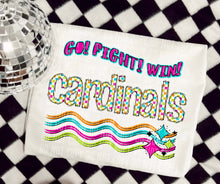 Load image into Gallery viewer, Go Fight Win Bright Checkered Mascots DROPDOWN TRANSFER CAP