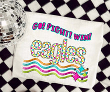 Load image into Gallery viewer, Go Fight Win Bright Checkered Mascots DROPDOWN TRANSFER CAP