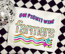 Load image into Gallery viewer, Go Fight Win Bright Checkered Mascots DROPDOWN TRANSFER CAP