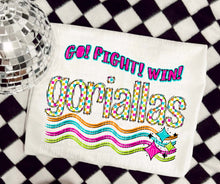 Load image into Gallery viewer, Go Fight Win Bright Checkered Mascots DROPDOWN TRANSFER CAP