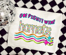 Load image into Gallery viewer, Go Fight Win Bright Checkered Mascots DROPDOWN TRANSFER CAP