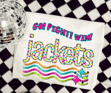 Load image into Gallery viewer, Go Fight Win Bright Checkered Mascots DROPDOWN TRANSFER CAP