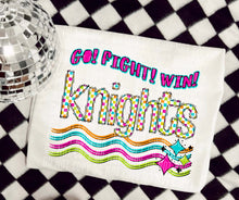 Load image into Gallery viewer, Go Fight Win Bright Checkered Mascots DROPDOWN TRANSFER CAP