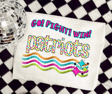 Load image into Gallery viewer, Go Fight Win Bright Checkered Mascots DROPDOWN TRANSFER CAP