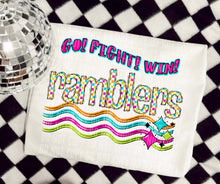 Load image into Gallery viewer, Go Fight Win Bright Checkered Mascots DROPDOWN TRANSFER CAP