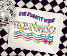 Load image into Gallery viewer, Go Fight Win Bright Checkered Mascots DROPDOWN TRANSFER CAP