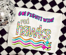 Load image into Gallery viewer, Go Fight Win Bright Checkered Mascots DROPDOWN TRANSFER CAP