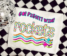 Load image into Gallery viewer, Go Fight Win Bright Checkered Mascots DROPDOWN TRANSFER CAP