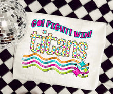 Load image into Gallery viewer, Go Fight Win Bright Checkered Mascots DROPDOWN TRANSFER CAP