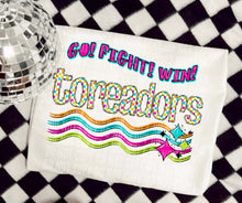 Load image into Gallery viewer, Go Fight Win Bright Checkered Mascots DROPDOWN TRANSFER CAP