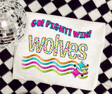 Load image into Gallery viewer, Go Fight Win Bright Checkered Mascots DROPDOWN TRANSFER CAP