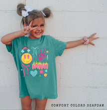 Load image into Gallery viewer, Bright Happy Flame Mama + Mini Stacked Bow Dropdown TRANSFER SCAR APR 25