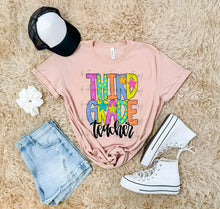 Load image into Gallery viewer, Bright Checker Star School Occupation Dropdown TRANSFER ARA