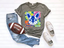 Load image into Gallery viewer, White Groovy Floral Mascots Dropdown TRANSFER SCG MAY