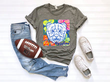 Load image into Gallery viewer, White Groovy Floral Mascots Dropdown TRANSFER SCG MAY
