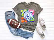 Load image into Gallery viewer, White Groovy Floral Mascots Dropdown TRANSFER SCG MAY
