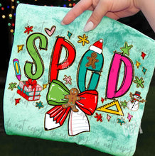 Load image into Gallery viewer, School Occupation Christmas Gingerbread Bow Dropdown TRANSFER ET NOV 25