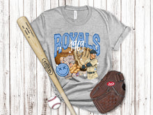Load image into Gallery viewer, Vintage Baseball Collage Star Eyes Dropdown TRANSFER SAV FEB 25