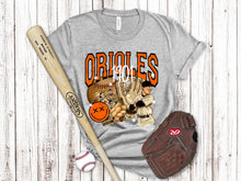 Load image into Gallery viewer, Vintage Baseball Collage Star Eyes Dropdown TRANSFER SAV FEB 25