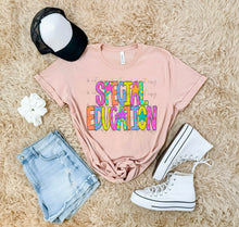 Load image into Gallery viewer, Bright Checker Star School Occupation Dropdown TRANSFER ARA