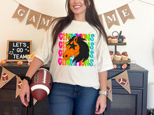 Load image into Gallery viewer, Bright Stacked Mascots Star Eyes DROPDOWN TRANSFER TSC 24