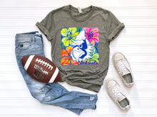 Load image into Gallery viewer, White Groovy Floral Mascots Dropdown TRANSFER SCG MAY