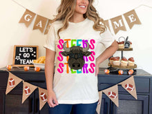 Load image into Gallery viewer, Bright Stacked Mascots Star Eyes DROPDOWN TRANSFER TSC 24