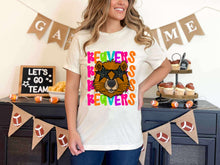Load image into Gallery viewer, Bright Stacked Mascots Star Eyes DROPDOWN TRANSFER TSC 24